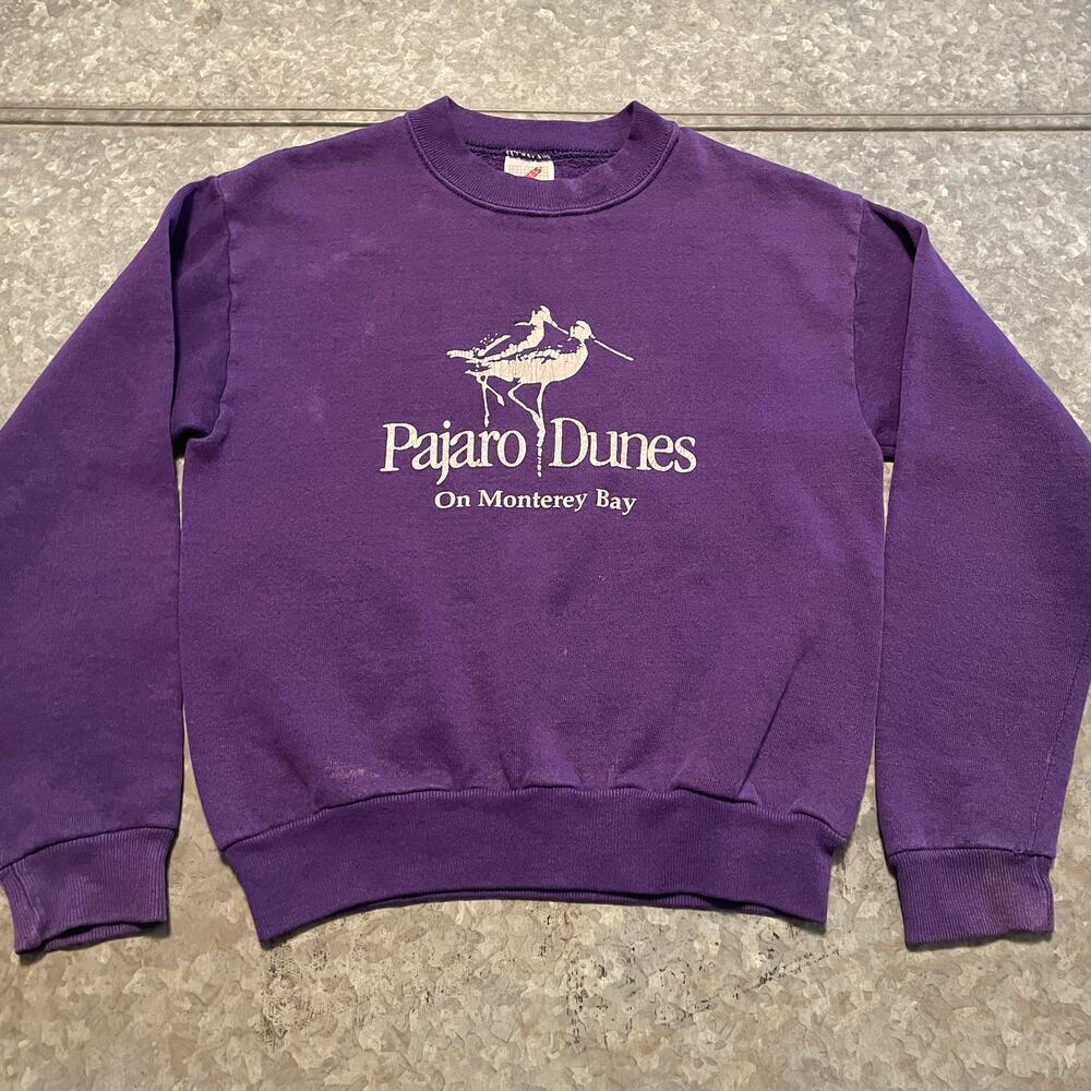Vintage Pajaro Dunes Monterey Bay Crewneck Sweatshirt Youth Medium 10-12 USA